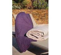 Drap Housse Cap Ferret Coton Lavé, 160cm x 200cm, Figue