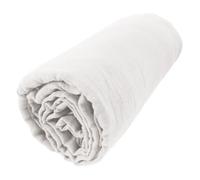 Drap housse - CDaffaires - 140 x 190 cm - Gaze de coton - Bonnet 30 cm - Blanc chantilly