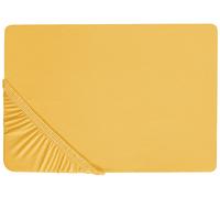 Drap-housse Classique Bordure Élastique 140 x 200 cm Coton Jaune Moutarde Janbu