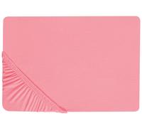 Drap-housse Classique Bordure Élastique 160 x 200 cm Coton Rouge Corail Janbu