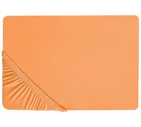 Drap-housse Classique Bordure Élastique 90 x 200 cm en Coton Orange Janbu
