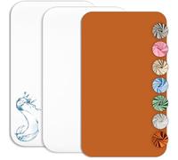 Drap Housse Cododo 50x83cm (Lot de 2) + 1 Alèse Imperméable Protège Matelas Cododo - Set 2+1 Draps Cododo et Alèse Cododo - Oeko-TEX (Blanc/Camel, 50 x 83 cm)