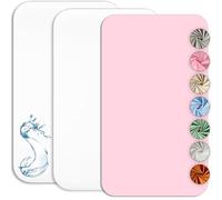 Drap Housse Cododo 55x90cm (Lot de 2) + 1 Alèse Imperméable Protège Matelas Cododo - Set 2+1 Draps Cododo et Alèse Cododo - Oeko-TEX (Blanc/Rose, 55 x 90 cm)