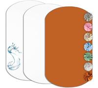 Drap Housse Cododo 60x80cm (Lot de 2) Compatible IORA + 1 Alèse Imperméable Protège Matelas Cododo Compatible Iora - Set 2+1 Draps Cododo - Oeko-TEX (Blanc/Camel, 60 x 80 cm)