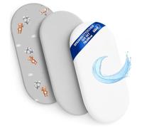 Drap Housse Cododo pour Nacelle Ensemble de 2 Draps Lot de 3 : 36x78 cm avec Protege Matelas Impermeable - Alese Bebe Compatible avec Berceaux Landeau Couffin et Poussette Enfant 36 x 78