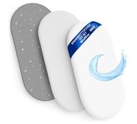 Drap Housse Cododo pour Nacelle Ensemble de 2 Draps Lot de 3 : 40x80 cm avec Protege Matelas Impermeable - Alese Bebe Compatible avec Berceaux Landeau Couffin et Poussette Enfant 40 x 80