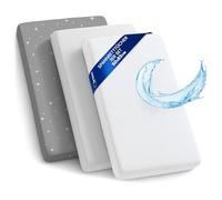 Drap Housse Cododo pour Nacelle Ensemble de 2 Draps Lot de 3 : 50x83 cm avec Protege Matelas Impermeable - Alese Bebe Compatible avec Berceaux Landeau Couffin et Poussette Enfant 50 x 83