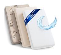 Drap Housse Cododo pour Nacelle Ensemble de 2 Draps Lot de 3 : 55x90 cm avec Protege Matelas Impermeable - Alese Bebe Compatible avec Berceaux Landeau Couffin et Poussette Enfant 55 x 90