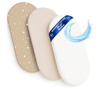 Drap Housse Cododo pour Nacelle Ensemble de 2 Draps Lot de 3 : 75 x 35 cm avec Protege Matelas Impermeable - Alese Bebe Compatible avec Berceaux Landeau Couffin et Poussette Enfant