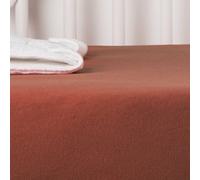 Drap housse coton bio jersey- berceau terracotta 45X90