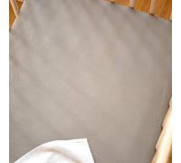 Drap housse coton bio jersey pour lit bébé gris tourterelle 60X120