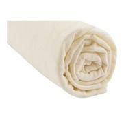 Drap housse Coton Bio pour lit une place 90x190 / 90x200 Couleur - Ecru Ecru G