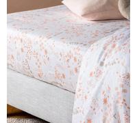 Drap housse coton bio yukari douceur 1 personne yukari peach 90X200