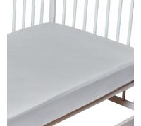 Drap-housse coton gris 60x120