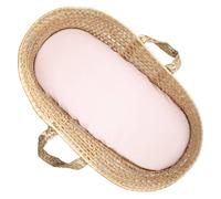 Drap housse couffin en double gaze à carreaux rose 30X70