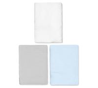 SEVIRA KIDS - Lot de 3 Draps Housses couffin en Gaze de Coton, Uni Made in France