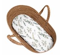 Drap housse couffin ovale eucalyptus eucalyptus, vert, gris 30X70