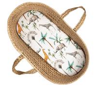 Sevira Kids - Drap Housse couffin Ovale, Safari Made in France