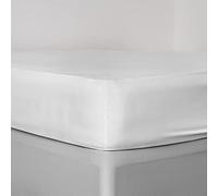 Drap-housse de luxe, en microfibre, blanc, double