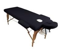 Drap housse de protection 4 pièces en éponge pour table de massage - Gris anthracite - Vivezen Gris anthracite G