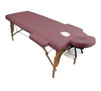 Drap housse de protection 4 pièces en éponge pour table de massage - Vieux rose - Vivezen Vieux Rose G
