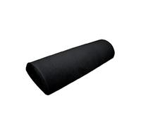 Drap housse de protection en éponge pour coussin demi-rond 66 cm x 22 cm x 12 cm de table de massage - Noir -