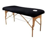 Drap housse de protection en éponge pour table de massage - Marron foncé - Vivezen Marron Foncé G