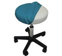 Vivezen - Drap Housse De Protection En Éponge Pour Tabouret Rond - Bleu Turquoise
