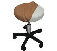 Vivezen - Drap Housse De Protection En Éponge Pour Tabouret Rond - Marron Clair