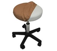 Drap housse de protection en éponge pour tabouret rond - Marron clair - Vivezen