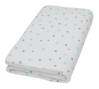 Drap housse - DOMIVA - Imprimé - 70x140 cm - Etoiles aqua