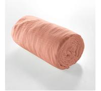 douceur d'intérieur, Drap Housse (160 x 200 cm) Angelia Rose, Gaze de Coton Unie