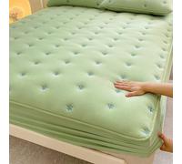 Drap-housse doux de 200 x 220 cm avec poche profonde de 30 cm, drap de lit confortable pour matelas très profond, parfait pour une expérience de sommeil confortable