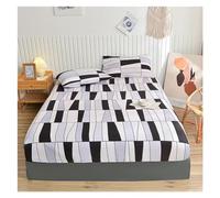 Drap Housse Drap-Housse Double avec élastique, Couvre-lit imprimé à Fleurs Bleues, Linge de lit Simple/King, Housse de Matelas imprimée réactive, 180(Xiaxiang,Full138x190x30cm)