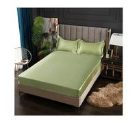 Drap Housse Drap-Housse élastique en Satin, Bandes élastiques à la Mode, for Couverture de Matelas, King Size 200x220, Couvre-lit, literie(Hu po LV,140x190x25cm)
