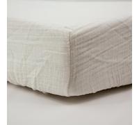 Babycalin - Drap housse 60x120 lit bébé 60x120 cm Écru - Drap housse bébé 60x120 cm Doux, respirant et résistant en double Gaze de Coton - Drap housse coton Tendance pour lit bébé - Bonnets 15 cm