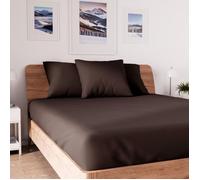 Drap Housse En Coton 160x200 Cm Jersey Brun, Par Soleil D'ocre