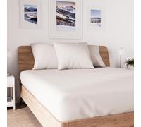 Soleil d'ocre, Jersey Drap Housse, Coton, Ecru, 160x200 cm