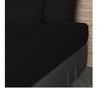 Soleil d'Ocre – Drap housse coton 57 fils 90x190 cm Noir