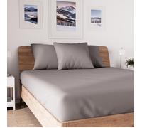 Soleil d'ocre, Jersey Drap Housse, Coton, Gris, 90x190 cm