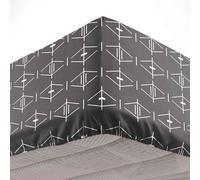 Douceur d'Intérieur – Drap-housse « Aristide » 100% coton 140 x 190 cm Anthracite