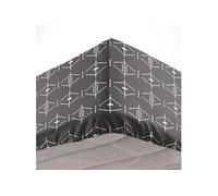 Douceur d'Intérieur – Drap-housse « Aristide » 100% coton 140 x 190 cm Anthracite