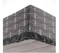 Douceur d'Intérieur – Drap-housse « Aristide » 100% coton 140 x 190 cm Anthracite