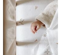 Kadolis - Drap Housse Berceau 50x83 cm Coton Bio - L’Envolée