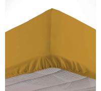 Douceur d'Intérieur Drap-housse Biolina 140 x 190 cm 100% coton bio Ocre