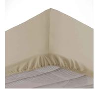Drap Housse en Coton "Biolina" 140x190cm Taupe