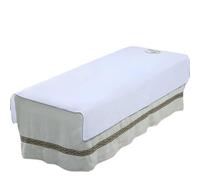 Drap-housse en coton doux et infroissable, idéal for les salons de beauté, léger respirant, parfait for massages, le spa tuina pour Spa, Beauté(WHITE,120x200 no hole)