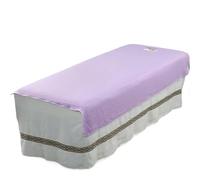 Drap-housse en coton doux et infroissable, idéal for les salons de beauté, léger respirant, parfait for massages, le spa tuina pour Spa, Beauté(PURPLE,80x200 with hole)