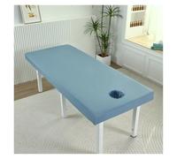 Drap-housse en coton doux for la peau, idéal for les massages SPA et espaces confinés pour Spa, Beauté(Blue,70x190)