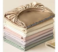 Drap-housse en coton égyptien de luxe doux avec bandes élastiques, housse de matelas 400TC, antidérapante, lavable en Machine, 140/160/180/200cm Moon Blue